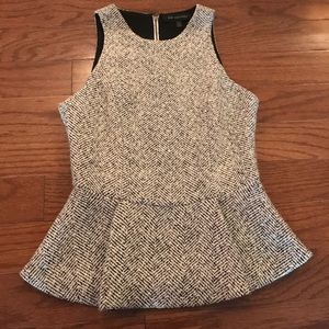 MM Couture Wool Peplum Top